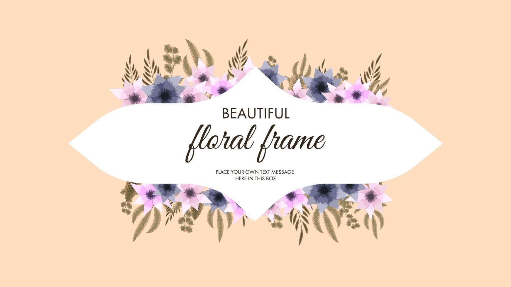Luxurious colorful floral frames background label sale price invites vector