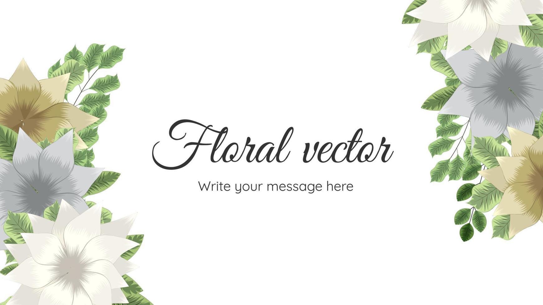 pancartas de plantilla de arte floral abstracto de moda, carteles con flores vector