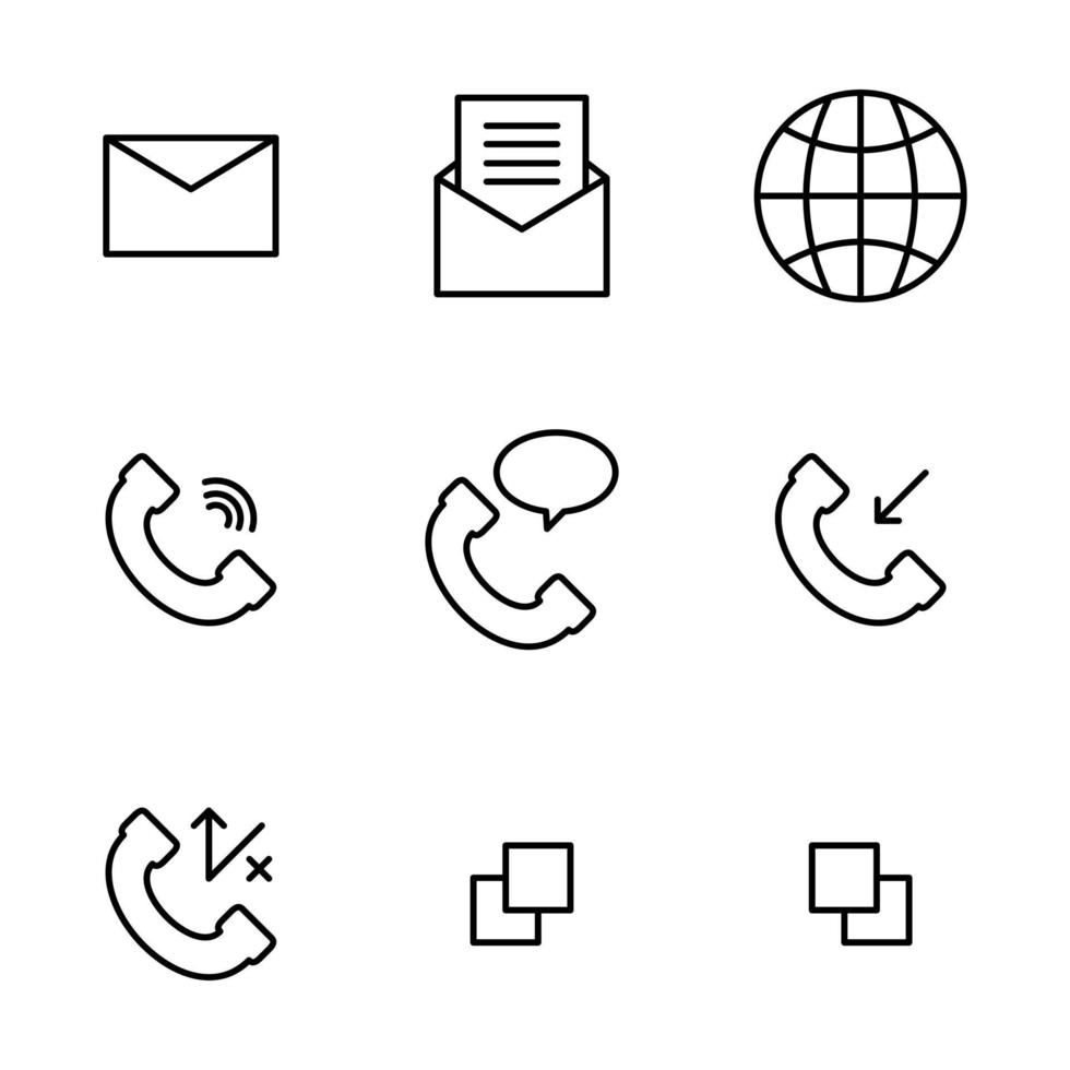 user interface icon set design 3301165 Vector Art at Vecteezy
