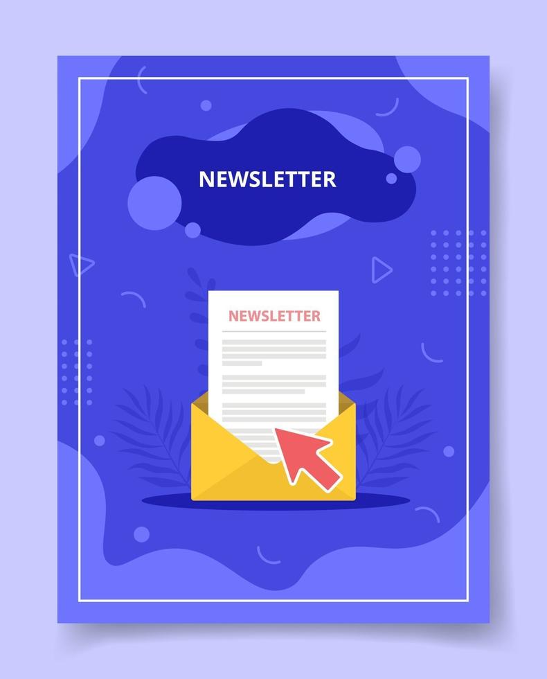 new letter in envelope for template of banners, flyer vector