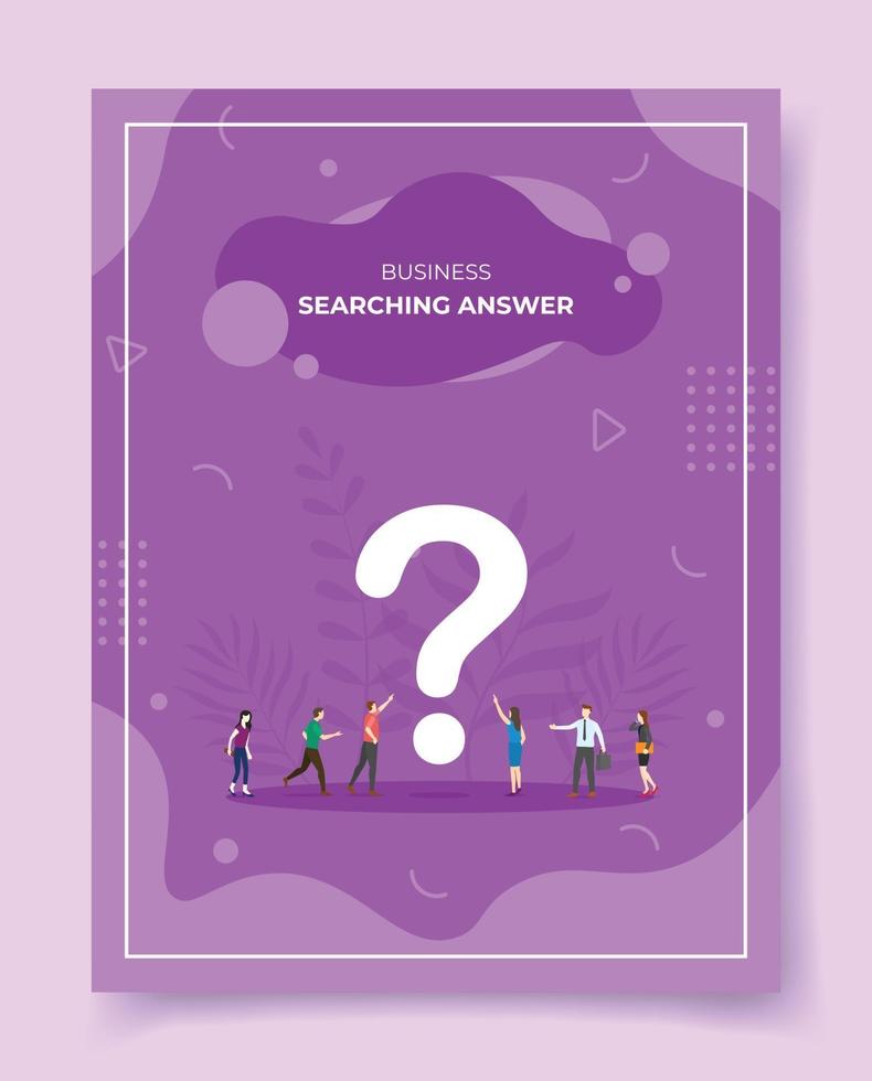 searching for answers for template of banners, flyer vector