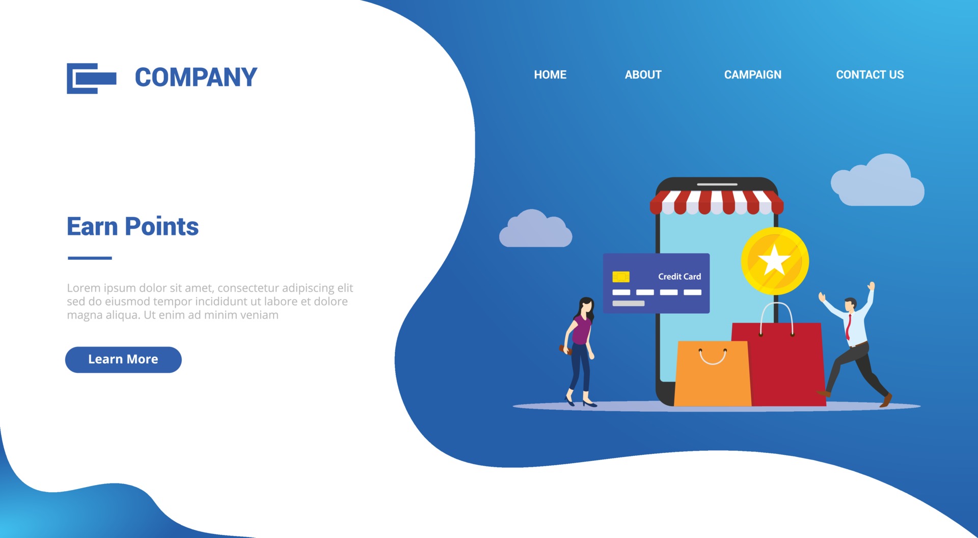 Premium Vector  Earn money with play to earn games landing web page  template