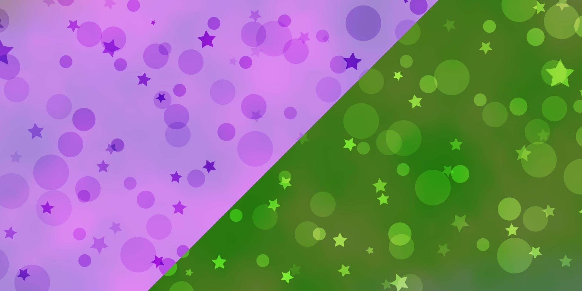 Vector background with circles, stars.