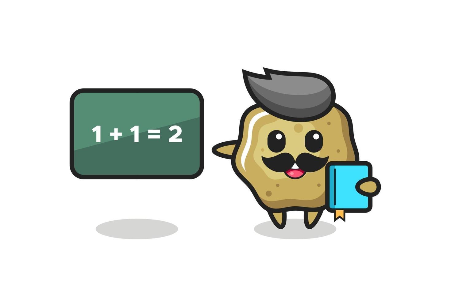 Illustration of loose stools character as a teacher vector