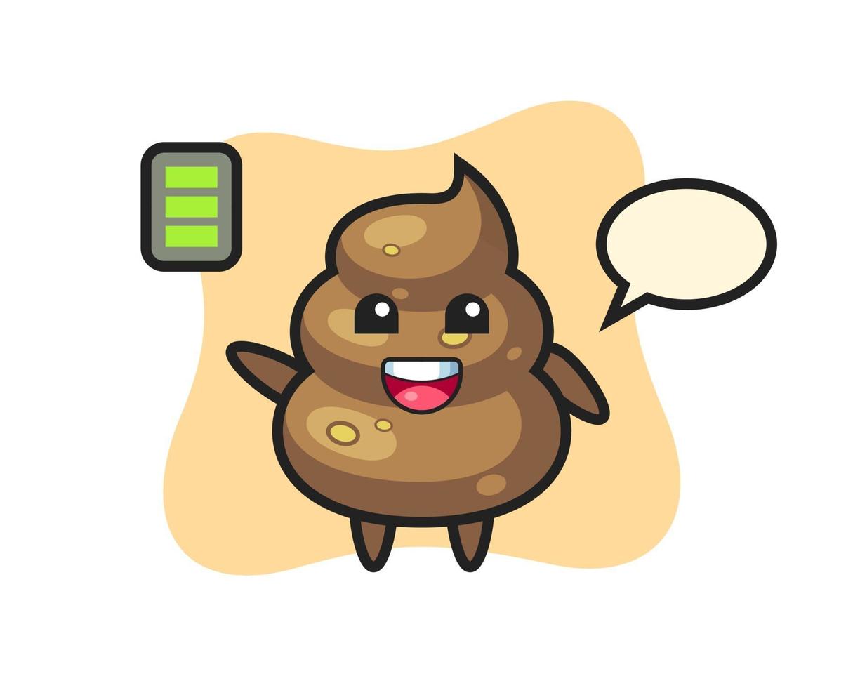 poop mascot character with energetic gesture 3302595 Vector Art at Vecteezy