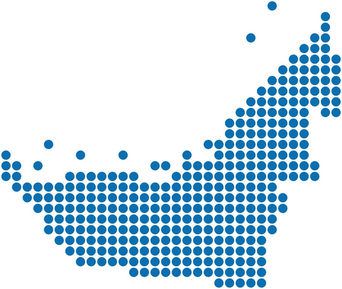 forma de círculo azul emirato árabe unido sobre fondo blanco. vector