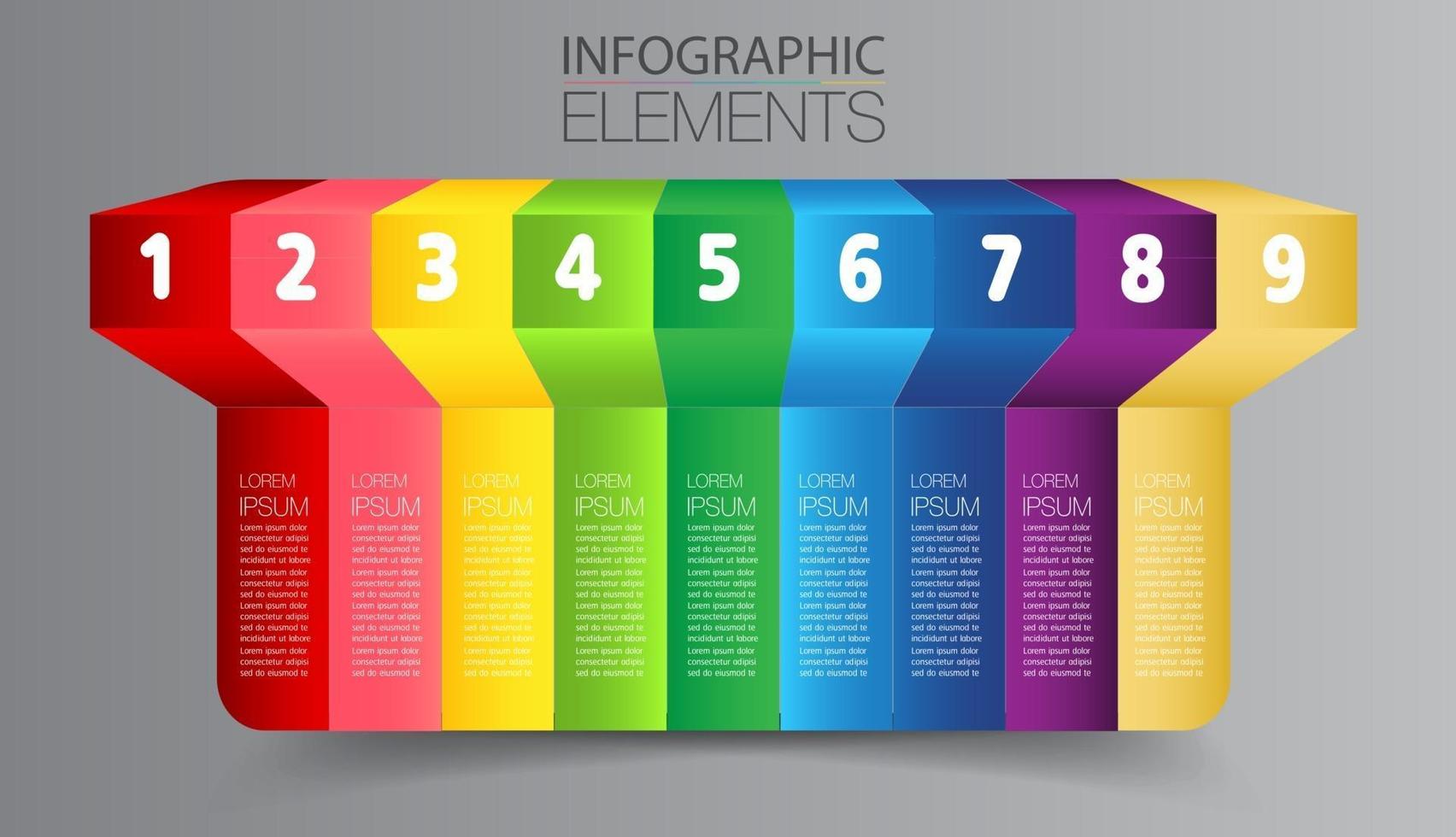 Plantilla de cuadro de texto de línea de tiempo moderna, banner de infografía vector