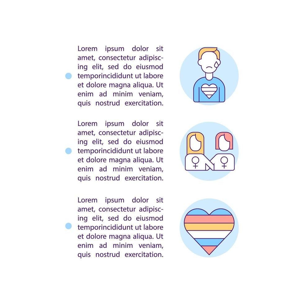 Vulnerable group of people concept line icons with text vector