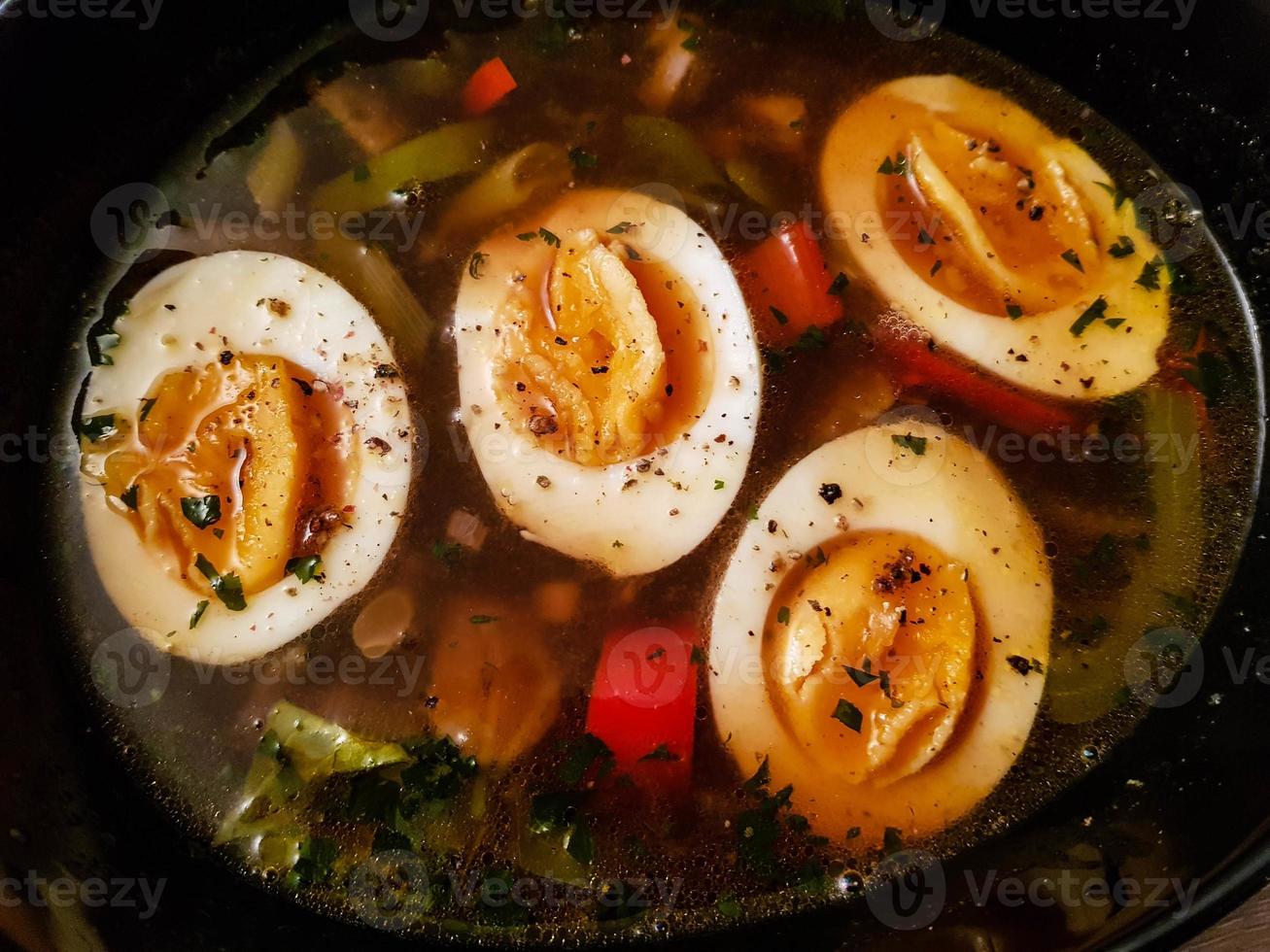 Japanese ramen soup photo