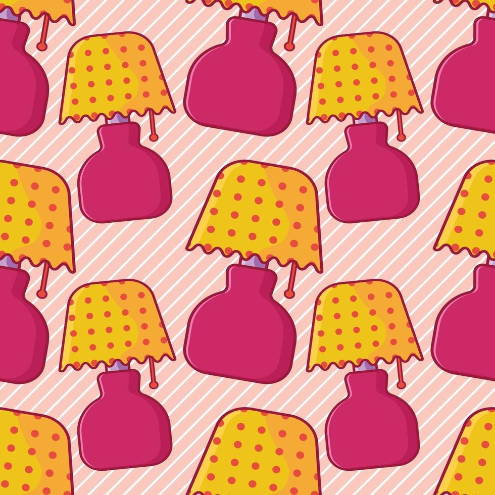 table lamp seamless pattern illustration vector