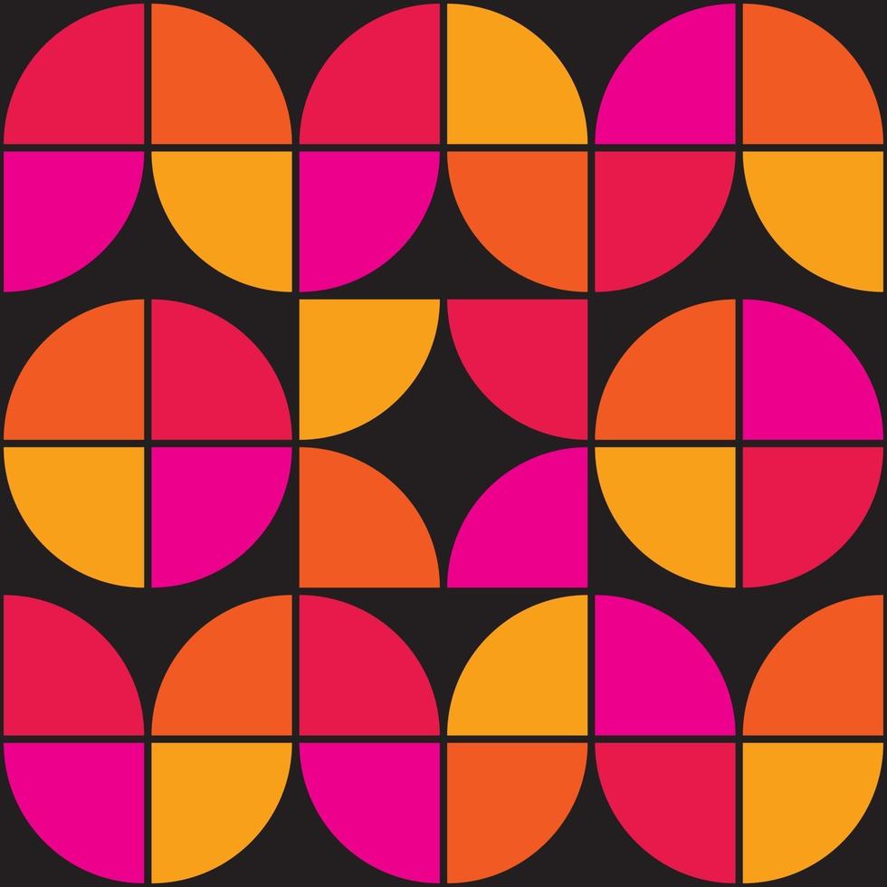 70's Geometric shapes pattern. Vintage Style Mid Century. 3303890