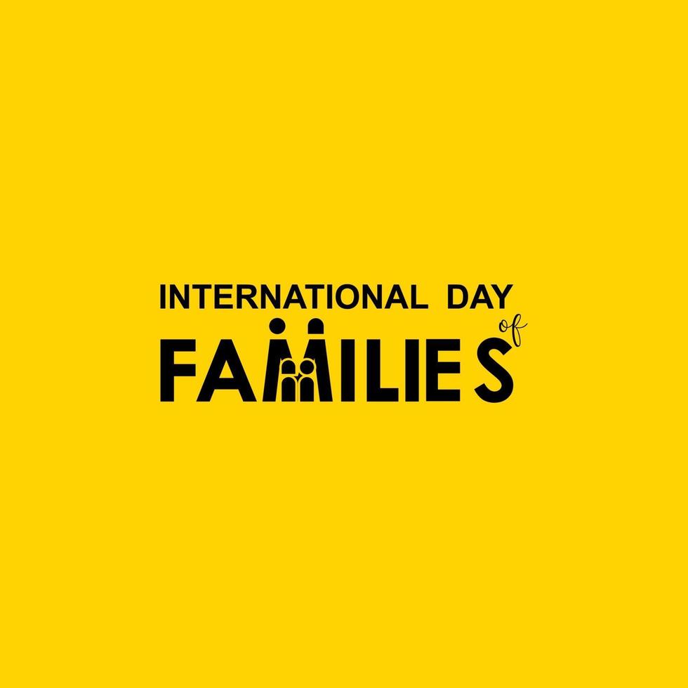 Happy Family Day Greeting Design Celebrate vector