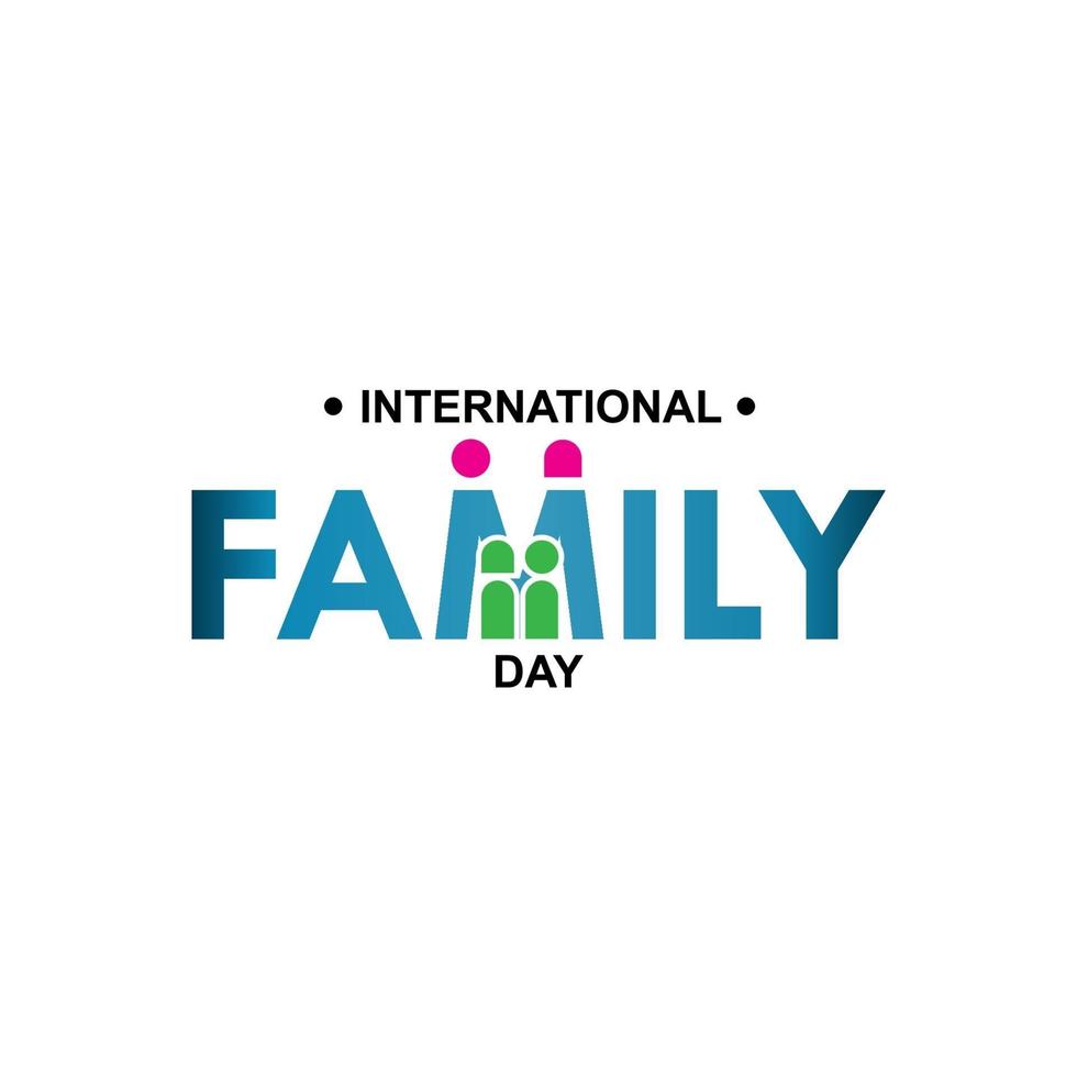 Happy Family Day Greeting Design Celebrate vector