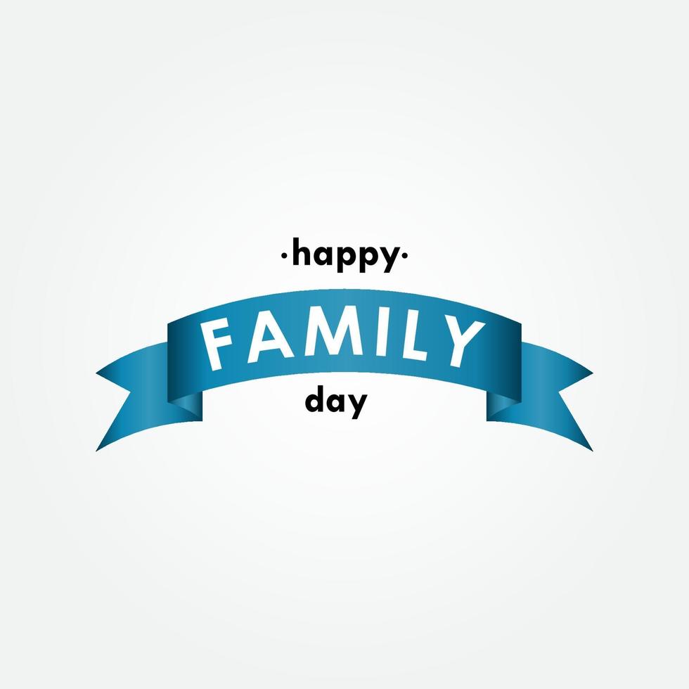 Happy Family Day Greeting Design Celebrate vector