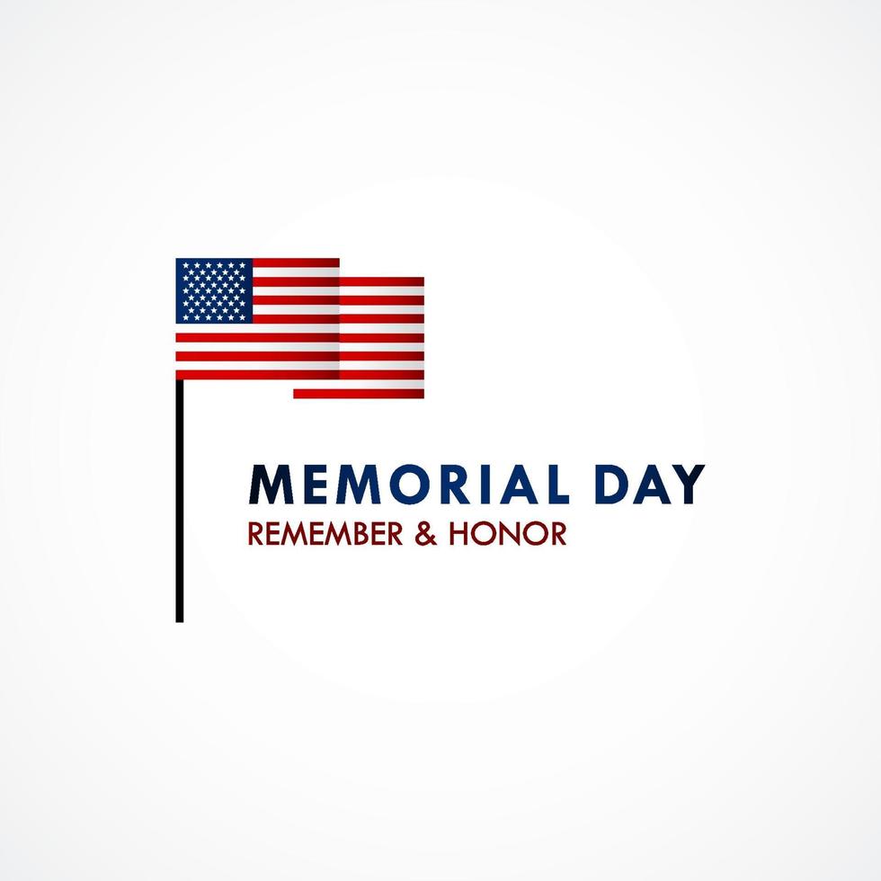 Memorial Day In Honor of Our Heroes vector