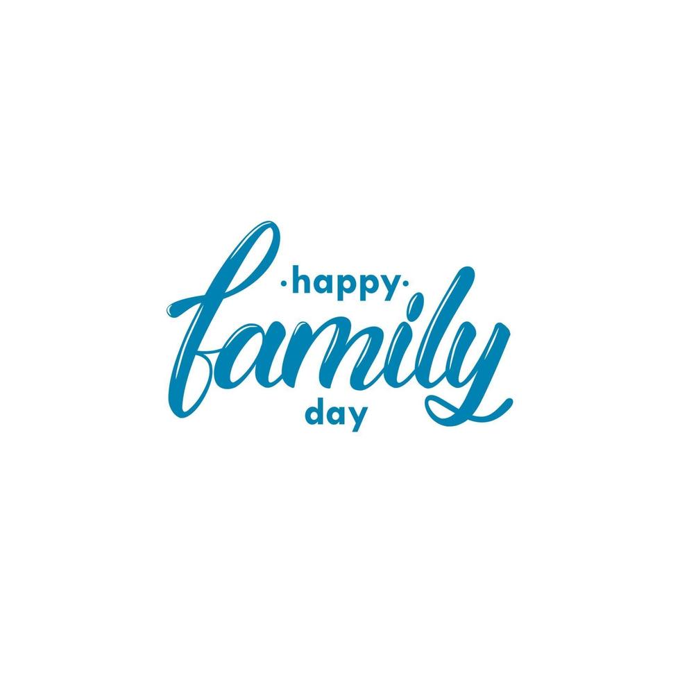 Happy Family Day Greeting Design Celebrate vector