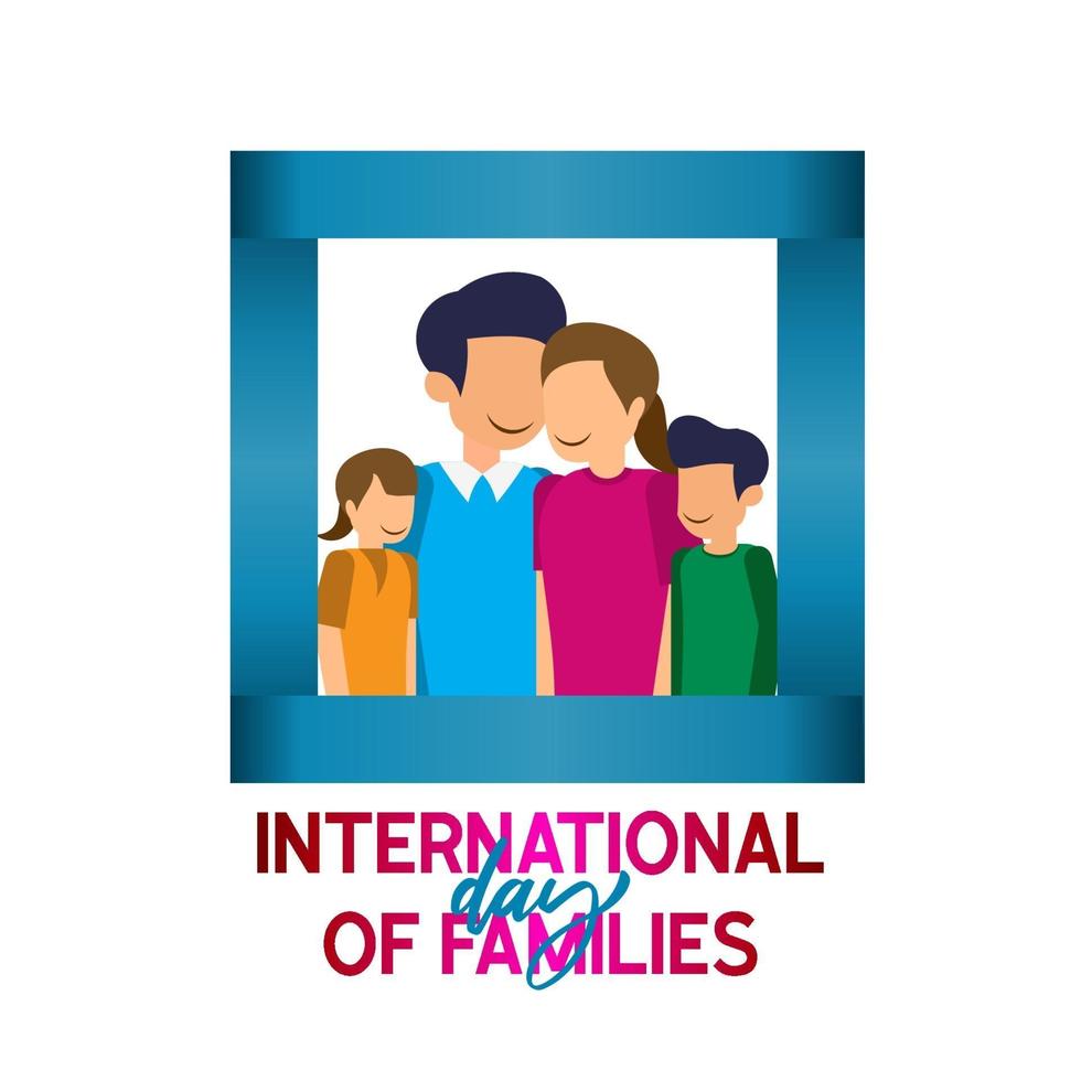 Happy Family Day Greeting Design Celebrate vector