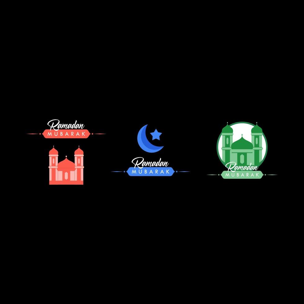 Ramadan Mubarak Day Greeting Design Celebrate vector
