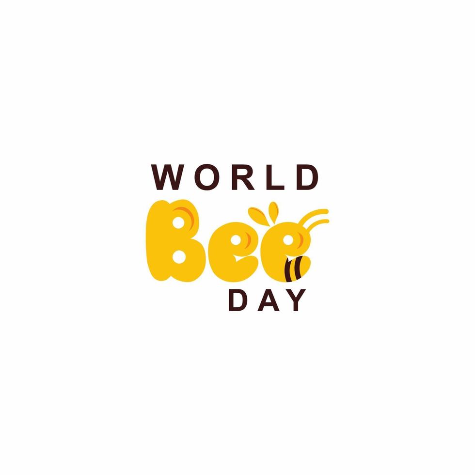 World Bee Day Greeting Design Celebrate vector