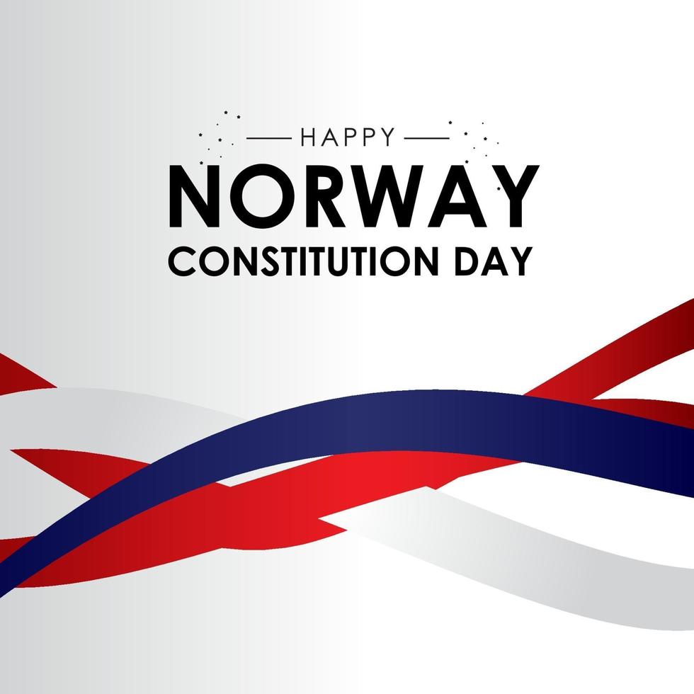 Norway Constitution Day Greeting Design Celebrate vector