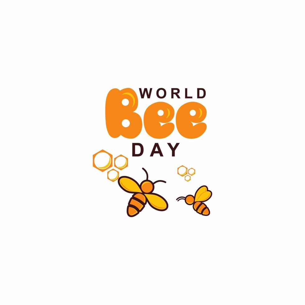 World Bee Day Greeting Design Celebrate vector