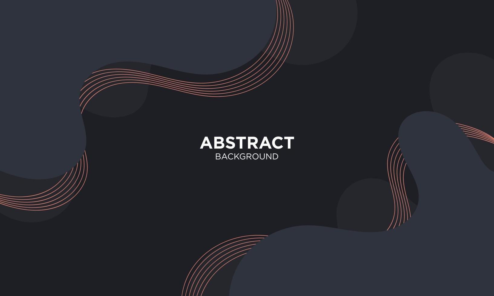 Abstract Black Fluid Wave Background vector