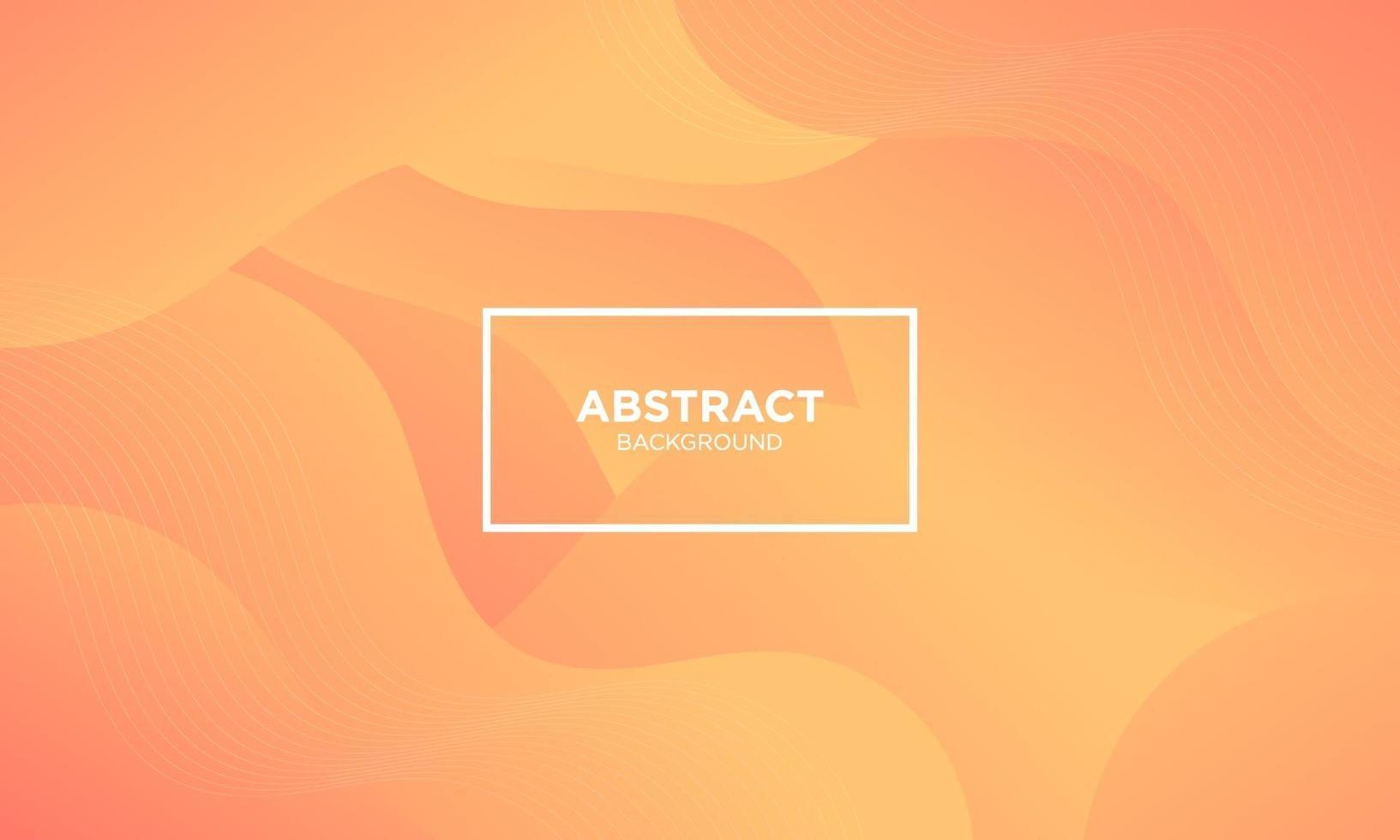 Abstract Orange Fluid Wave Background vector