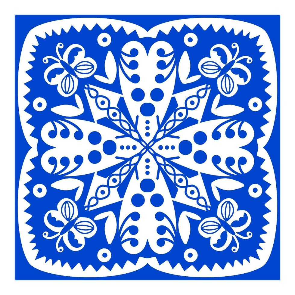 Moroccan geometrical interior patchwork. Azulejo moroccan wallpaper vector