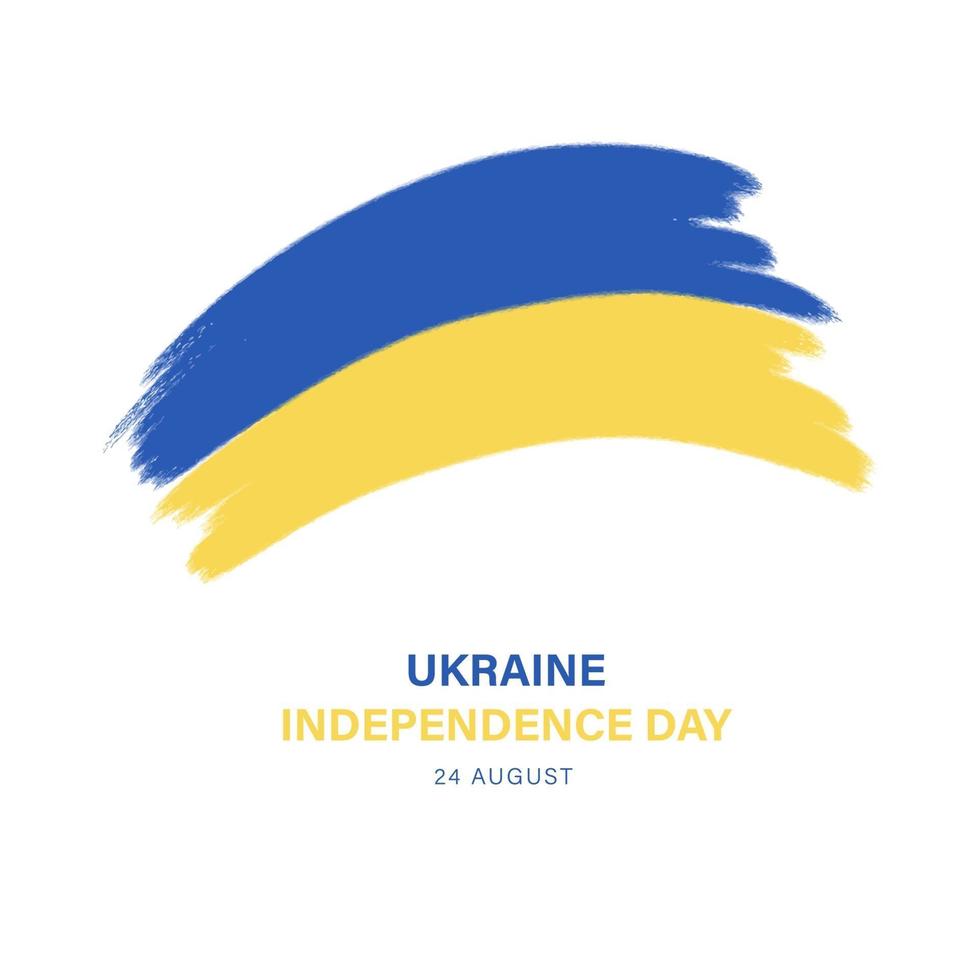 Ukraine happy independence day vector banner, greeting card.