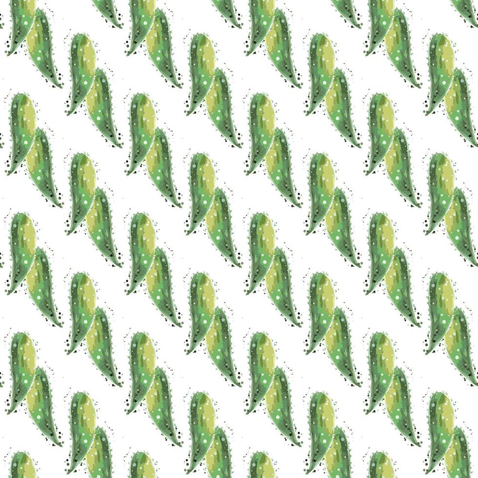 Cactus seamless pattern. vector