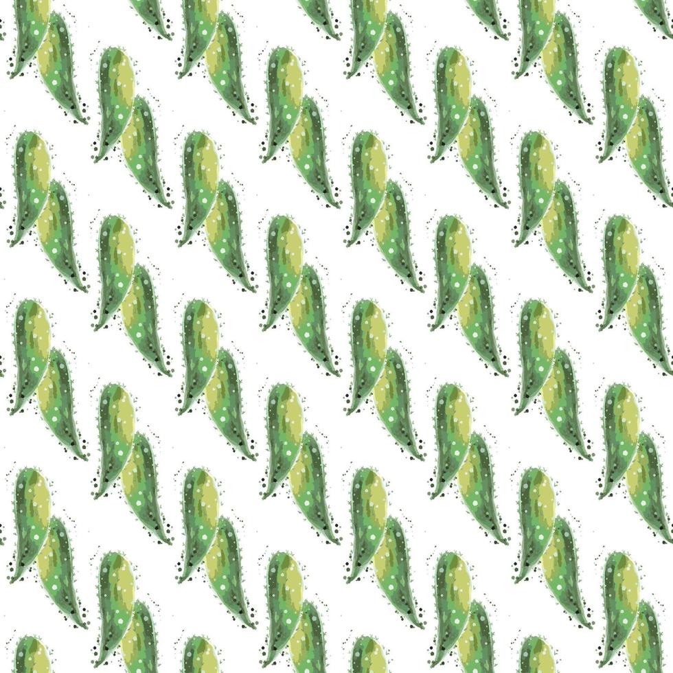 Cactus seamless pattern. vector