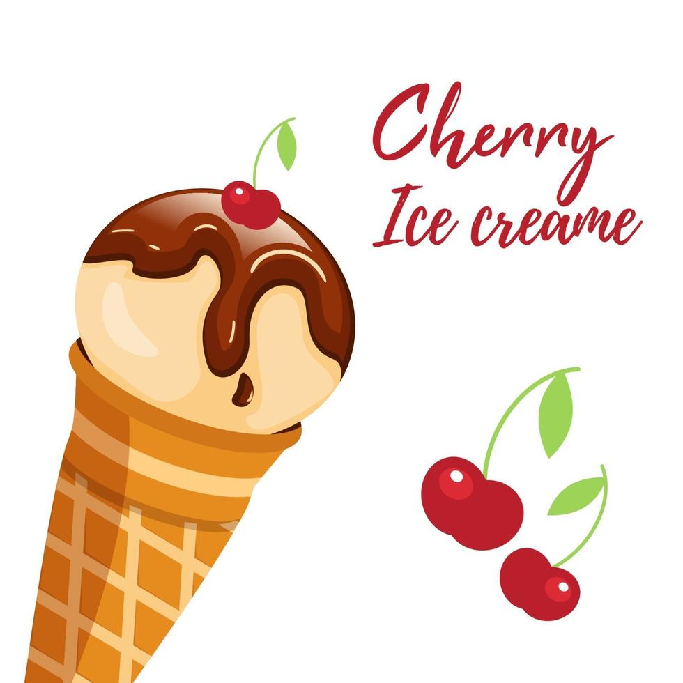 Happy National Ice Cream Day Poster. vector