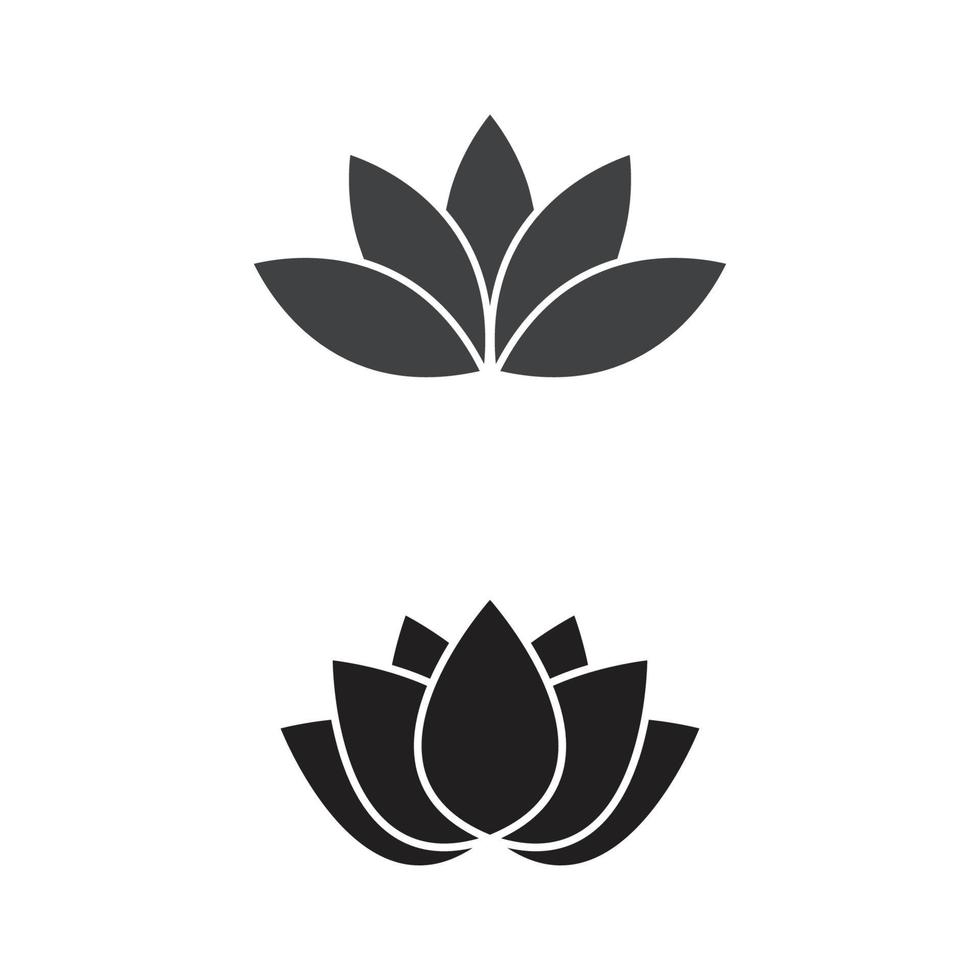 Beauty Vector lotus flowers design logo Template icon