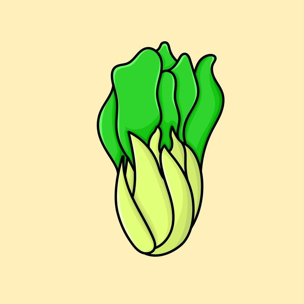 estilo de dibujos animados de ilustración de vector aislado vegetal