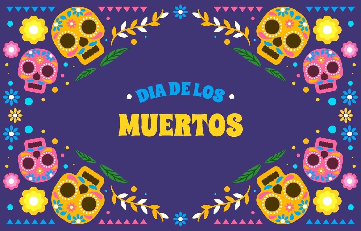 dia de los muertos antecedentes vector