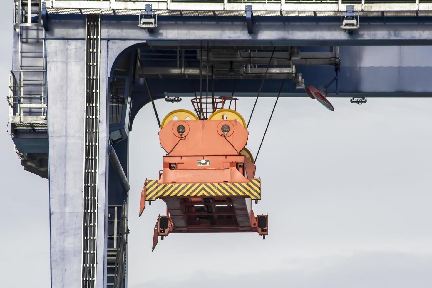Giant Quay Crane on the port yard photo