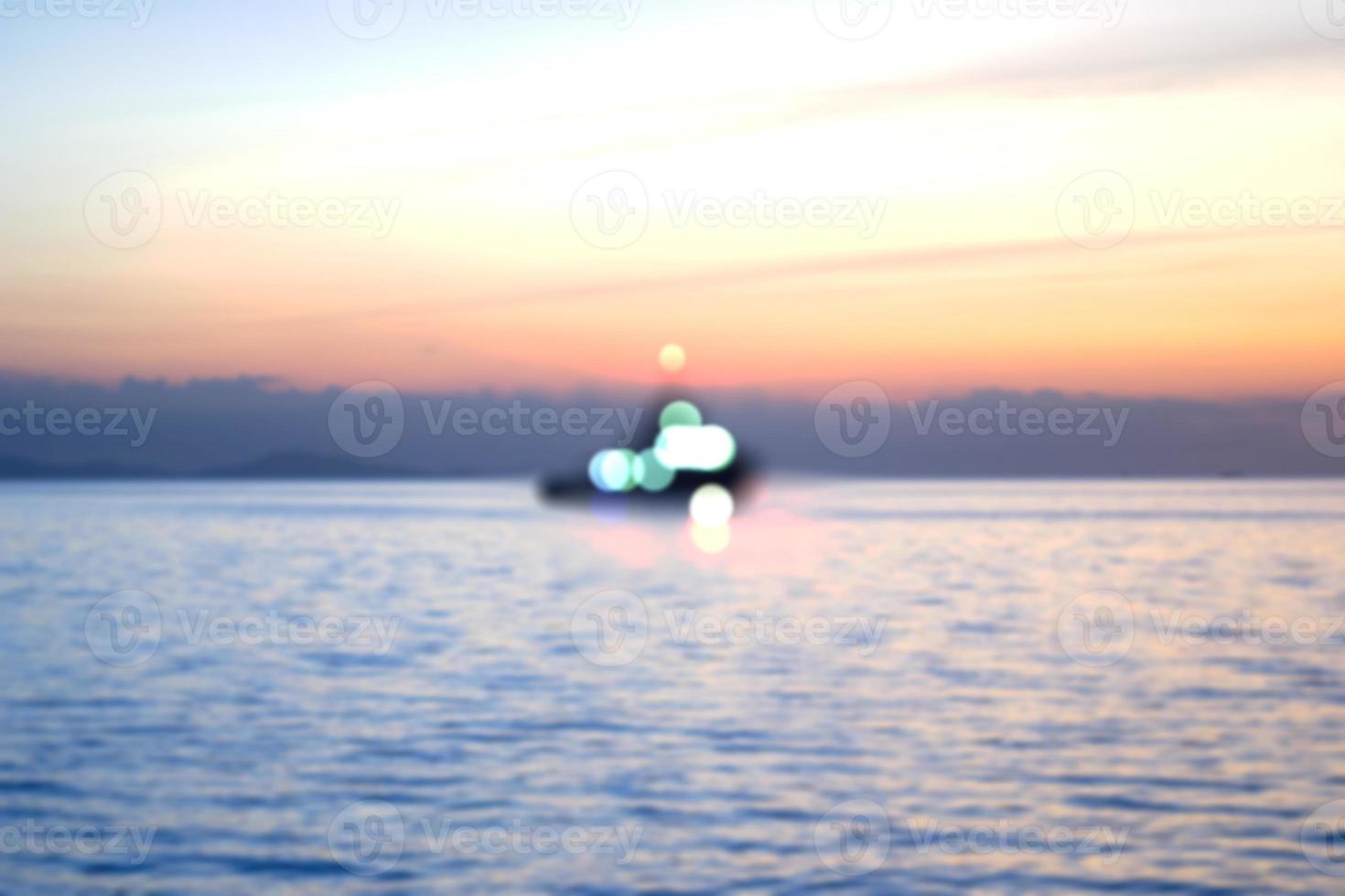 Defocused seascape image photo