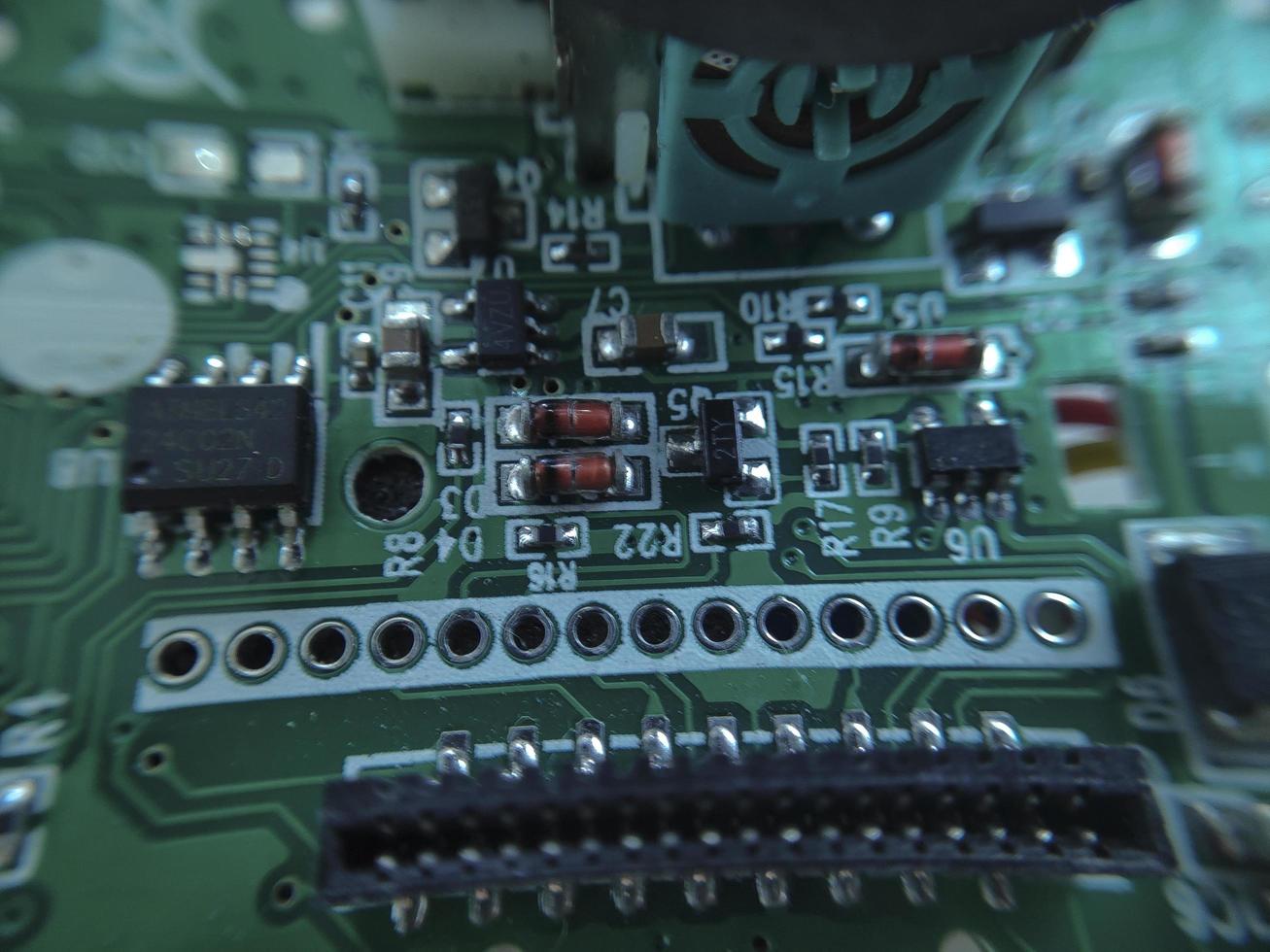 Part components inside joystick of a console game photo