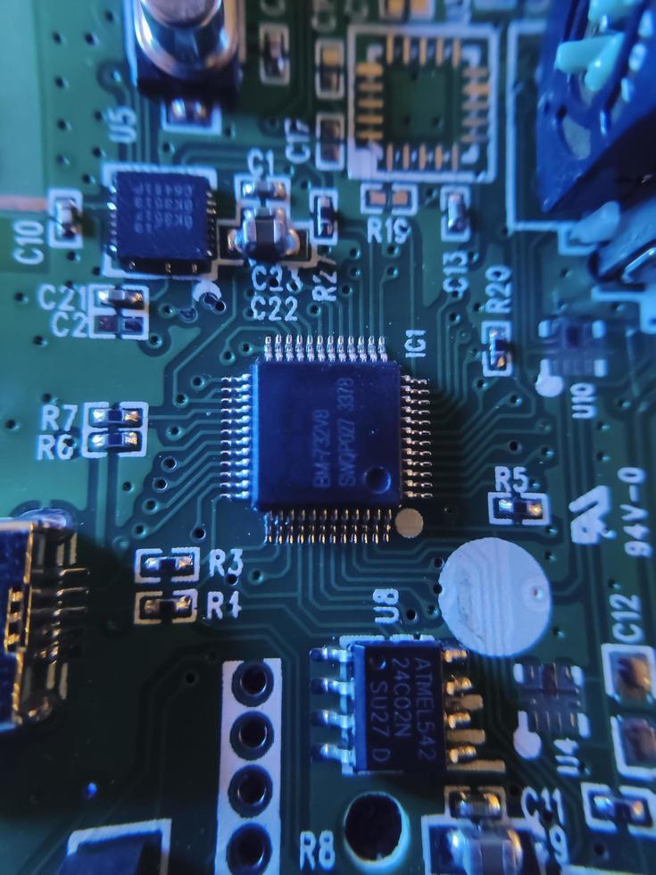 Part components inside joystick of a console game photo