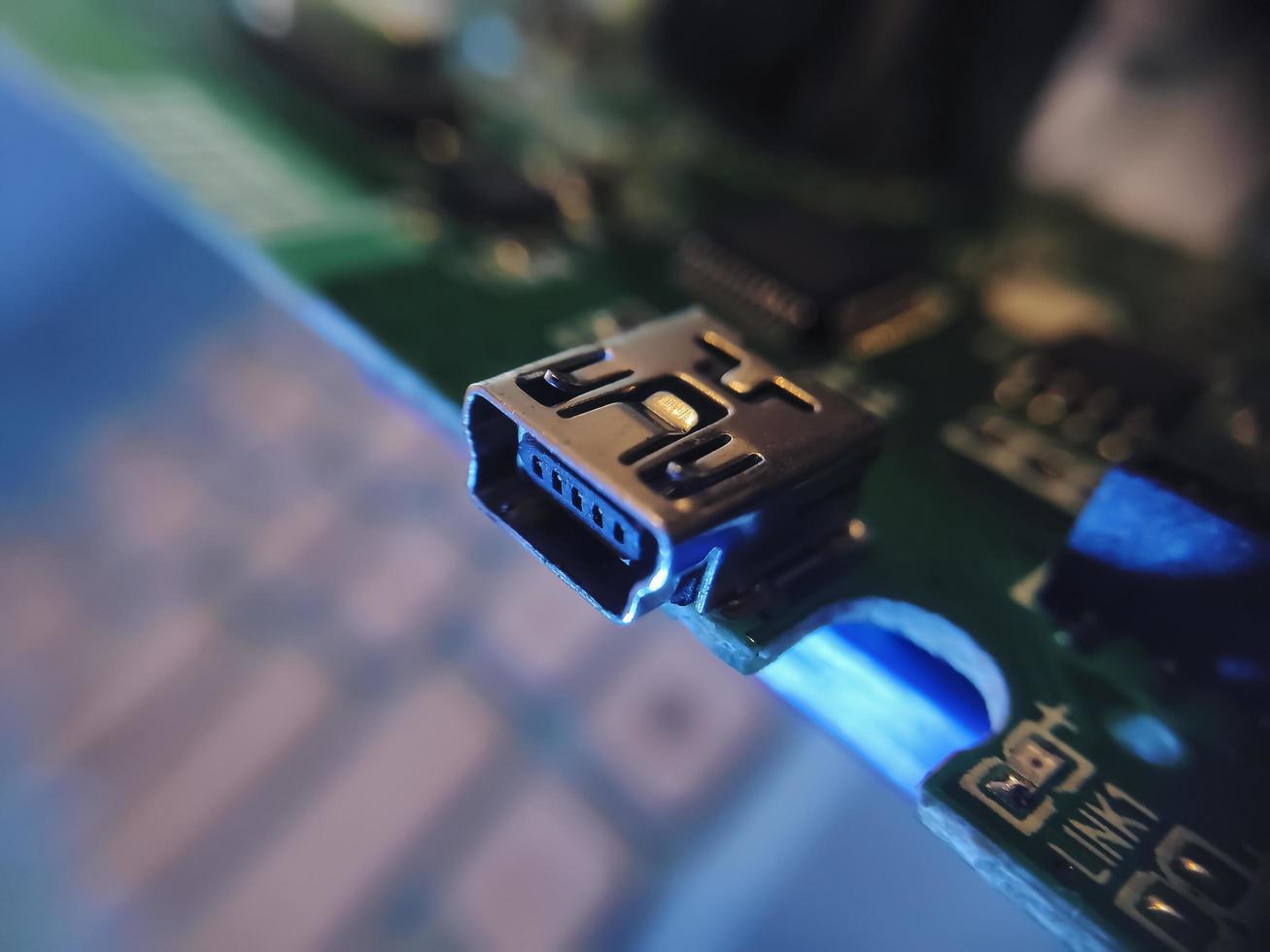 Part components inside joystick of a console game photo