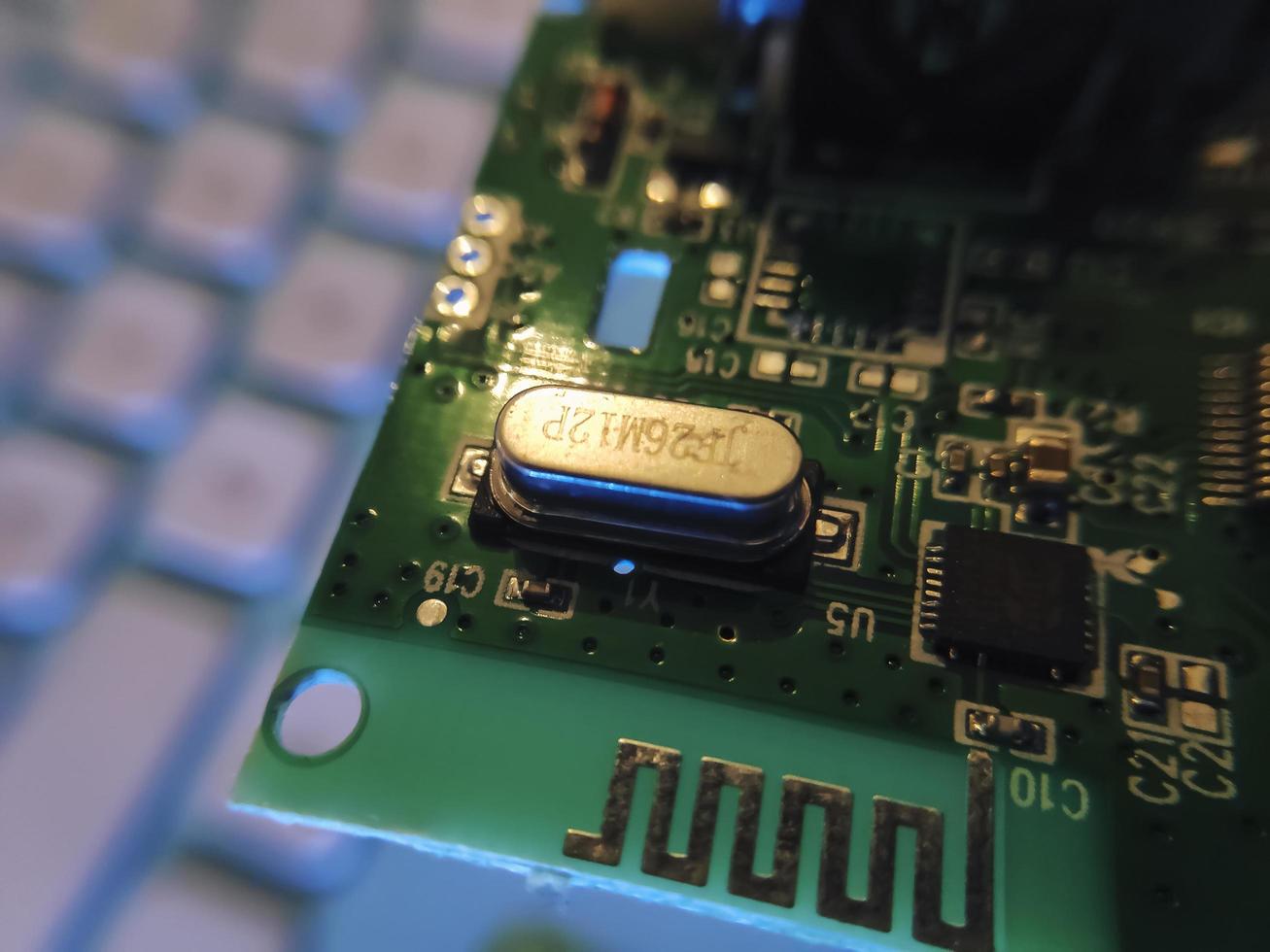 Part components inside joystick of a console game photo