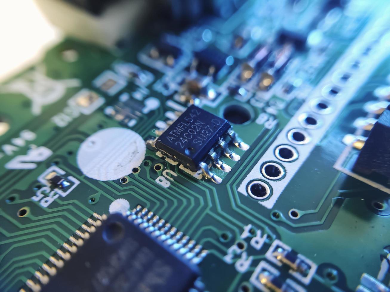 Part components inside joystick of a console game photo