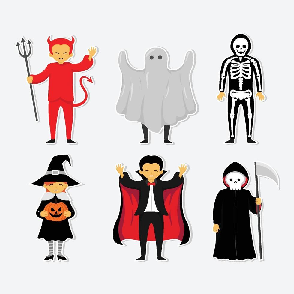 Welcome to Halloween Costume Party Sticker 3305833 Vector Art at Vecteezy