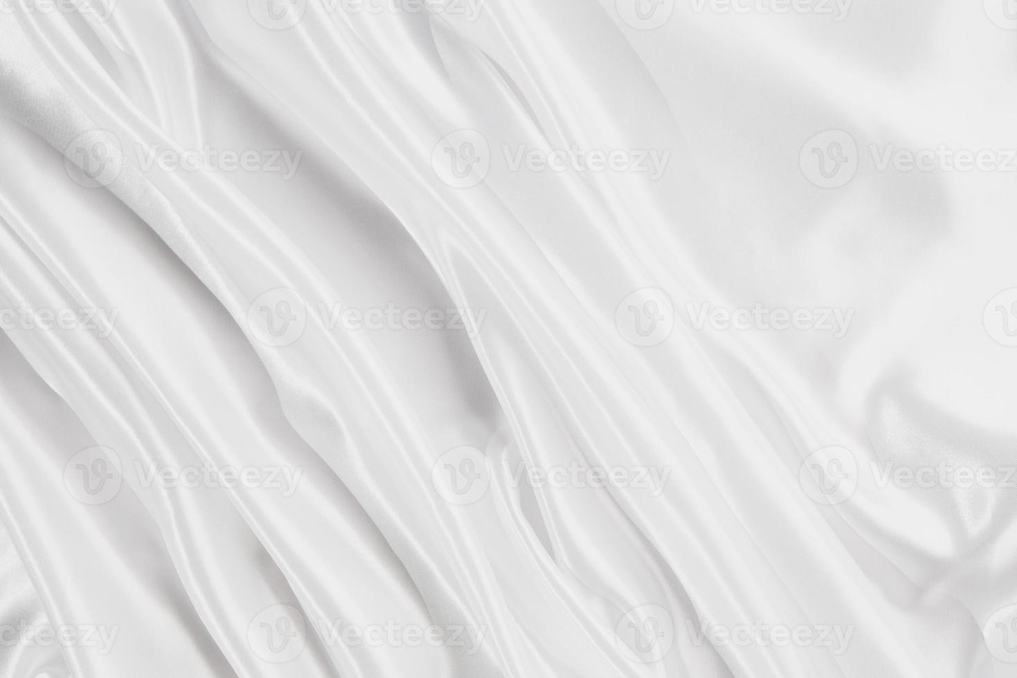 Abstract white satin silky cloth for background photo