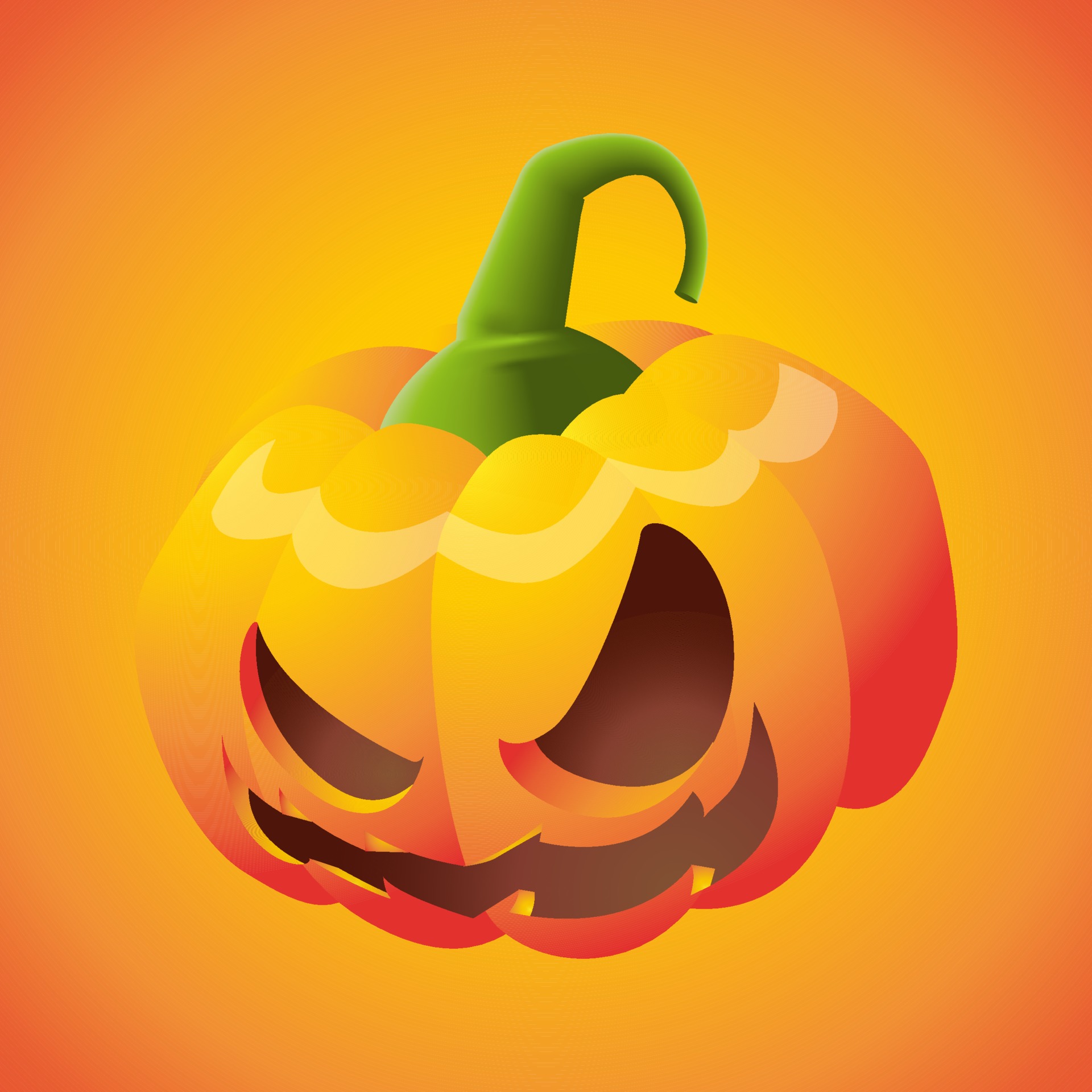 halloween vector jack o lantern head 3306438 Vector Art at Vecteezy