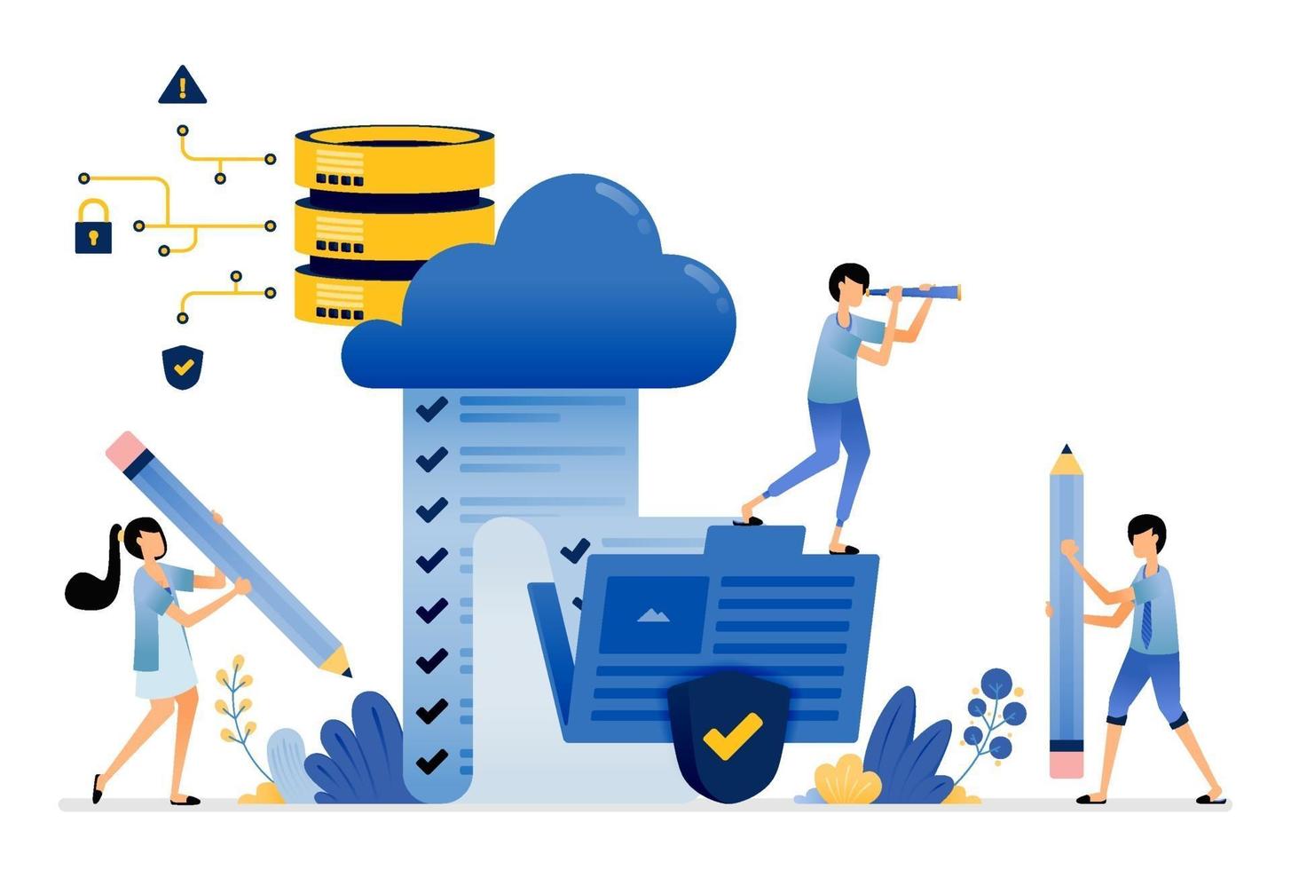 upload and access of survey results from folder to cloud database vector