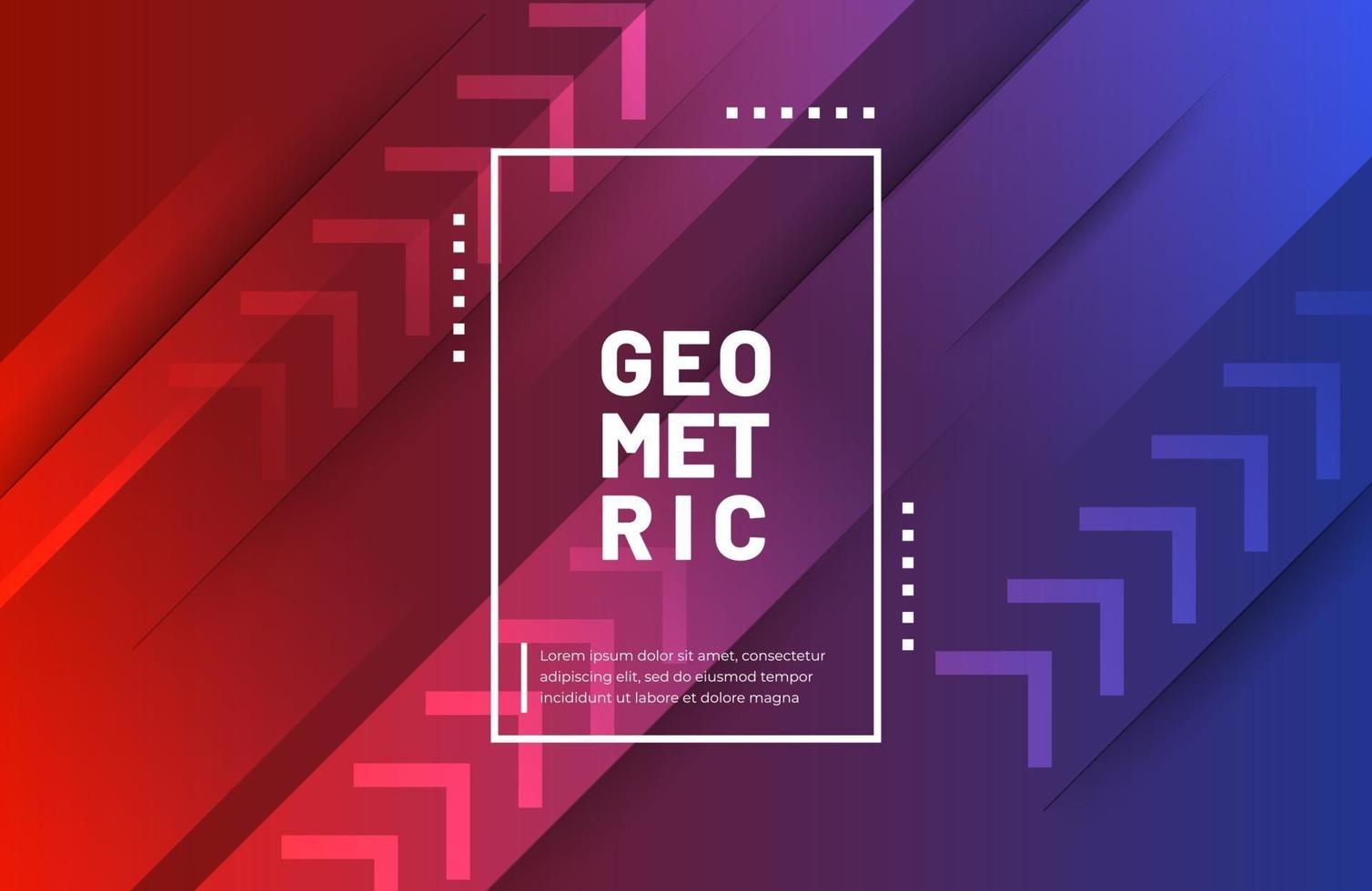 Abstract geometric background with modern gradient color vector