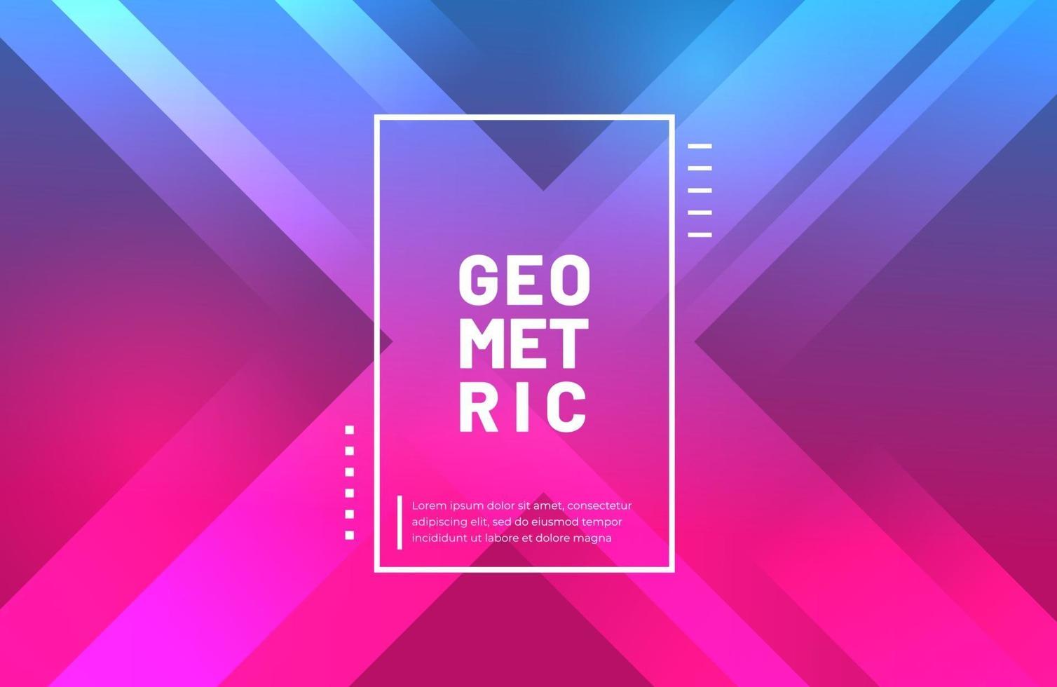 Abstract geometric background with modern gradient color vector