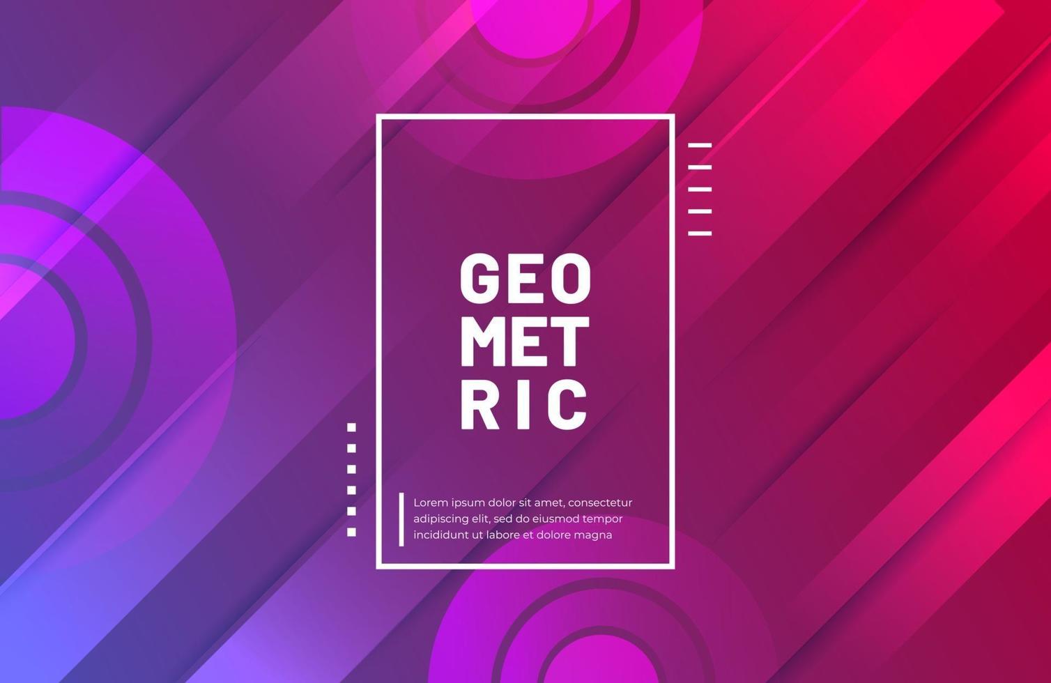 Abstract geometric background with modern gradient color vector