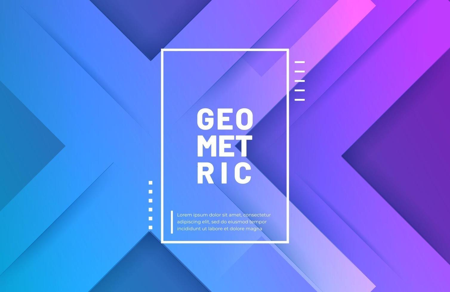 Abstract geometric background with modern gradient color vector